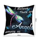 Cleanable Cartoon Dragonfly Printed Pillow Case Car Seat Sofa Art Cushion Cov