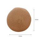 Round Cute Kids Girls Shoulder Bags Straw Woven Summer Messenger Mini Coin Purse