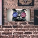 Cat with Sunglasses Metal Plate Tin Sign Plaque for Bar Pub Club Cafe Craft