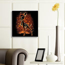 Painting by Numbers Y Sikahirsch Hand Painted on Canvas Coloring Oil Art