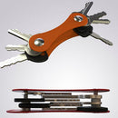 EDC Aluminum Hard Oxide Key Holder Clip Keys Organizer Folder orange