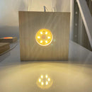 Crystal Glass Artwork Lights Display Base Wooden Light Base Stand (8cm) Newly