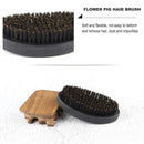 Men Shaving Brush Portable Boar Bristle Beard Brush Facial Beard Cleaning Tool
