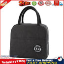 Portable Lunch Bag Thermal Insulated Lunch Box Cooler Handbag (A Black) Newly