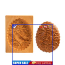 Cookie Mold Cutter - Carved Wooden Gingerbread Cookie Molds for Baking (D)