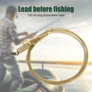 1m Carp Fishing Line Leader Fluorocarbon Wire with Clips Quick Change Swivels