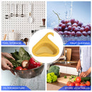 Colander Sink Strainer Kitchen Sink Shelf Faucet Hanging Basket (Yellow) Newly
