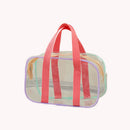 Summer Beach PVC Clear Handbag Travel Jelly Waterproof Large Wash Bag (S)