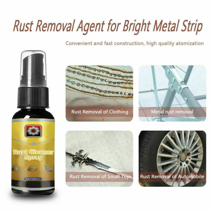 Rust Cleaner Spray Derusting Spray Car Maintenance 30ml. Remover T1F9 Rust X5Y1