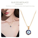Evil Eye Pendant Necklace Chain - Blue Eyes Alloy Rope Chain (Blue Pink) Newly