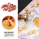 100pcs Retro Octagon Fire Painting Pills Sealing Wax Granules Stamping Envelopes