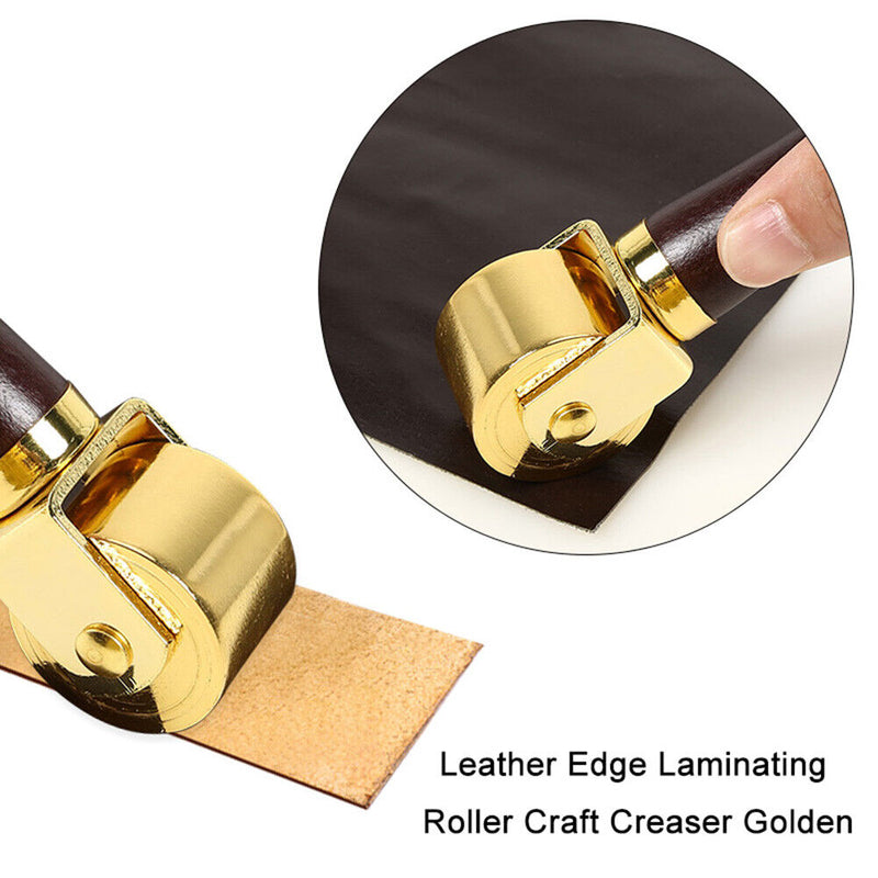 26/60/100mm Handmade DIY Leather Glue Edge Laminating Wheel Leather Craft Roller