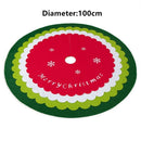 Xmas Floor Cover Carpet Floor Mat Christmas Tree Skirt 4 Layers Outdoor Blanket