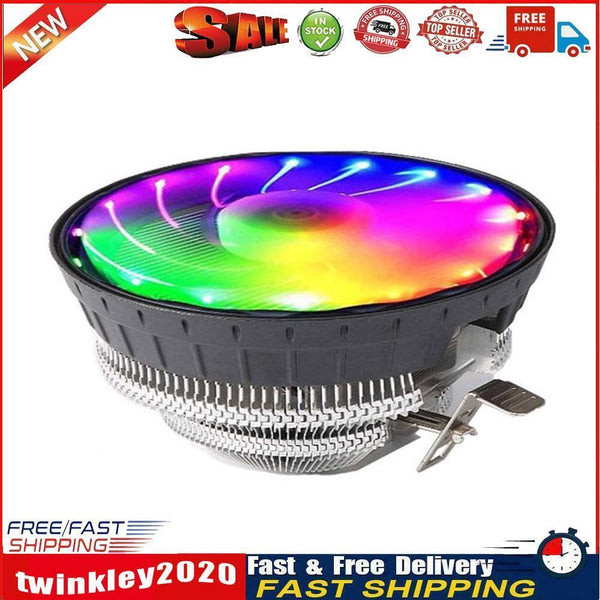 PC Case Fans 1800RPM RGB LED Light Laptop Radiator CPU Cooling Quiet Fan Newly