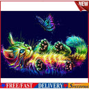 Full Embroidery Cat Butterfly Printed Cross Stitch 11CT 3 Strand Cotton Kit