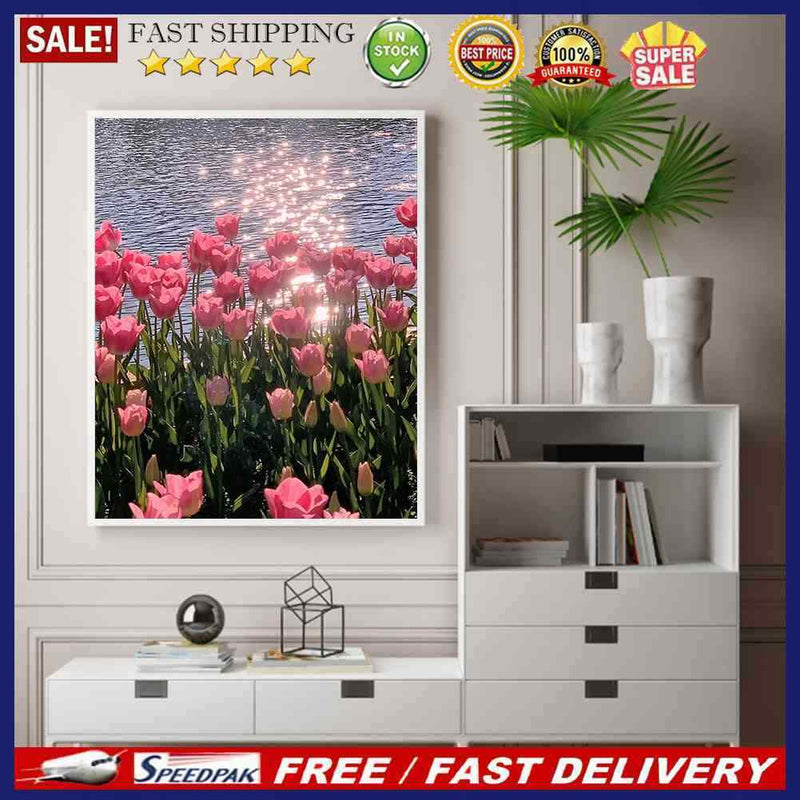 Tulip Oil Paint By Numbers Kit Frameless Drawing Picture 40x50cm (B1665)
