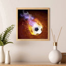 5D Diamond Painting DIY Flame Football Kits Full Round Drill Rhinestone Dec