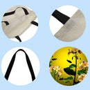 Butterfly flower Printed Shoulder Shopping Bag Casual Large Tote Handbag