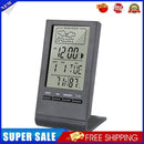 CX-220 Digital Thermometer Hygrometer Alarm Clock Weather Station (Black)
