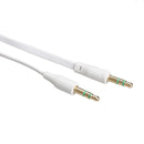 3.5mm Male to Male Stereo Audio Jack AUX Auxiliary Cable for iPod MP3 White