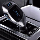 Bluetooth-compatible FM Transmitter X5 Wireless Radio USB-Lad Adapter D0W8 G8D4