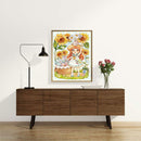 5D DIY Diamond Painting Kits Full Round Drill Sunflower Girl Mosaic Art Picture