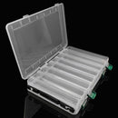Double Sided 14 Compartments Fishing Tackle Boxes Fishing Lure Organizer Newly