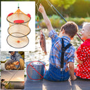 2 Layer Portable Foldable Fishing Floating Net Shrimp Cage Trap Networks Newly