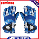 Anti-Skid Warm Ski Gloves Windproof Outdoor Cycling Skating Gloves for Boy Girl