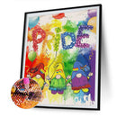 5D DIY Diamond Painting Full Round Drill Cartoon Letter Gnome Picture Wall