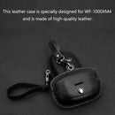 Leather Wireless Headset Protective Case Cover for Sony WF-1000XM4 (Black) Newly