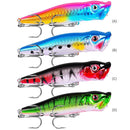 12g Popper Fishing Lure Treble Hook Artificial Hard Bait 9.5cm Jerkbait (A)