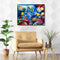Painting By Numbers DIY Ocean Fish Canvas Oil Wall Art Picture Ornaments Kit