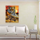 Diamond Painting 5D Full Round Drill Mosaic DIY Tigers World Wall Decoration Kit