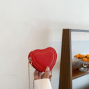 Mini Shoulder Messenger Bag Love Heart Leather Women Kids Girl Fashion Handbag