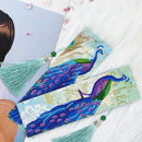 2pcs Peacock DIY Special Shaped Diamond Painting Leather Cross Stitch Bookm