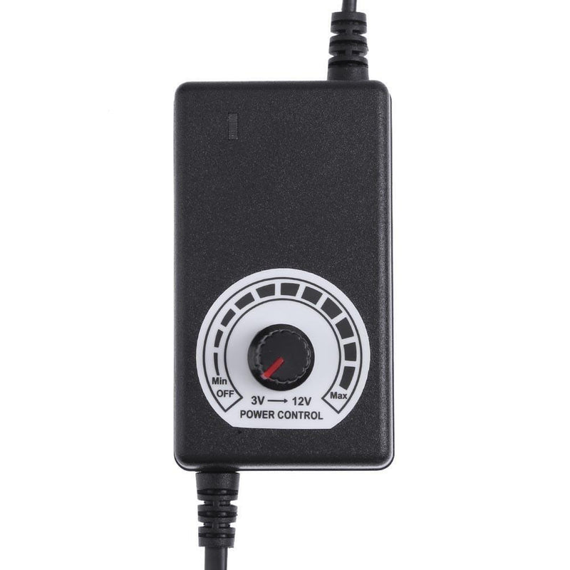 AC to DC Adapter 3-12V 2A Adjustable Power Supply Motor Speed Controller EU