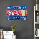 Waterproof Metal Poster Retro Beer Tin Plaques Wall Signs for Bar Pub (1) Newly