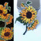 Sunflower Patch Cloth Bag Stickerei Applique Aufkleber X9I2 F0U9