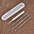4pcs Black Dot Pimple Blackhead Remover Tool Needle Set Squeezing Acne Tool