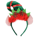 Christmas Decoration Feather Elf Headband Pointed Hat Hair Hoop Party Dress Up.