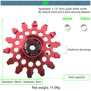 Mi.Xim 14T MTB Road Bike Rear Derailleur Guide Bearing Jockey Wheel (Red)