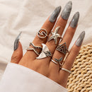Fingerrings Set Street Fish Star Statement Ankle Rings Valentines Day Gifts
