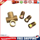 3 Way Tee Piece Brake T M10 Union + 3 Male Nuts for 3/16 inch Brake Pipe