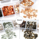 Shimmer Glitter Nail Sequins Mica Marble Abalone Shell Flake Nail Stone
