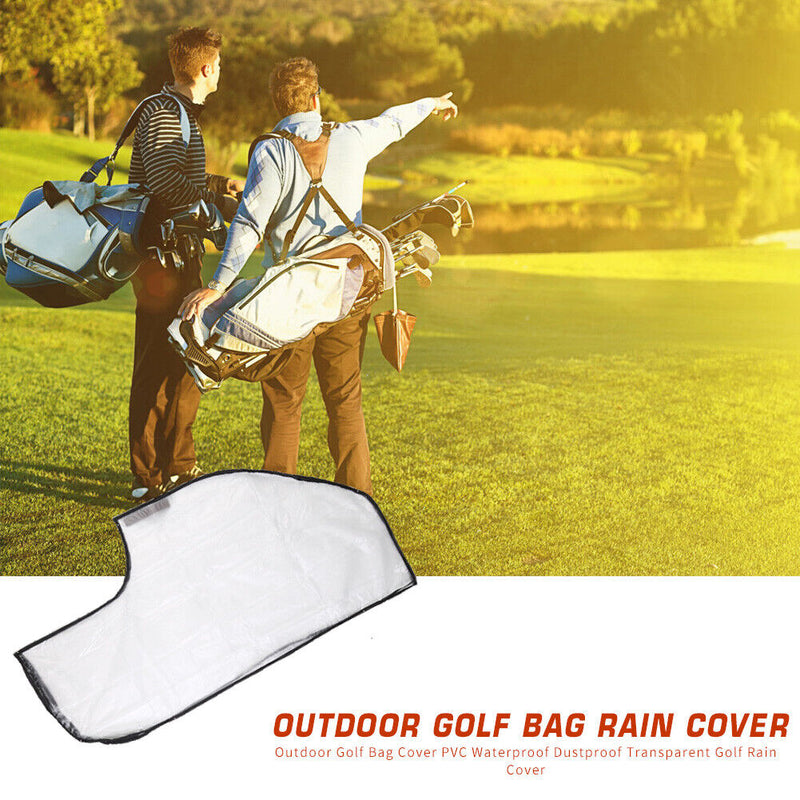 PVC Golf Bag Outdoor Waterproof Dustproof Transparent Golf Bag Cover Protector