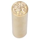 Retro Cylindrical Sealing Wax Brass Envelope Stamp Customs Accessories (B) Newly