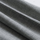 Men Cotton Pajamas Sets Long Sleeve Tops Clothes Sleepwear Suit(Grey L)