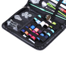 40X Sewing  Set Crochet Hooks Needles Stitches Knitting Craft Case Travel