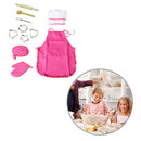 11pcs Kids Chef Set Cook Costume Apron Chef Hat Children Cooking Role Play Toys